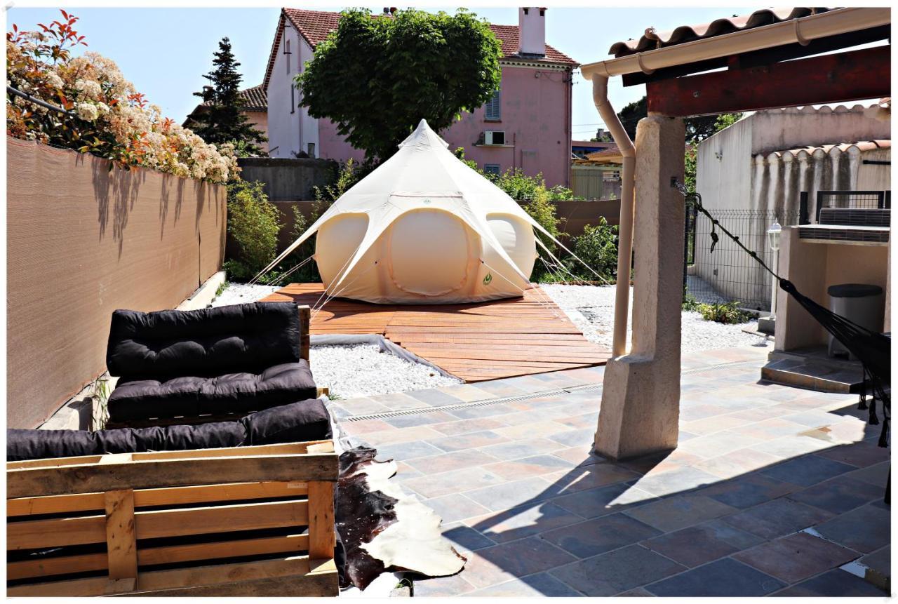 קאן Superbe Glamping Avec Terrasse Privative 5Min Mer מראה חיצוני תמונה