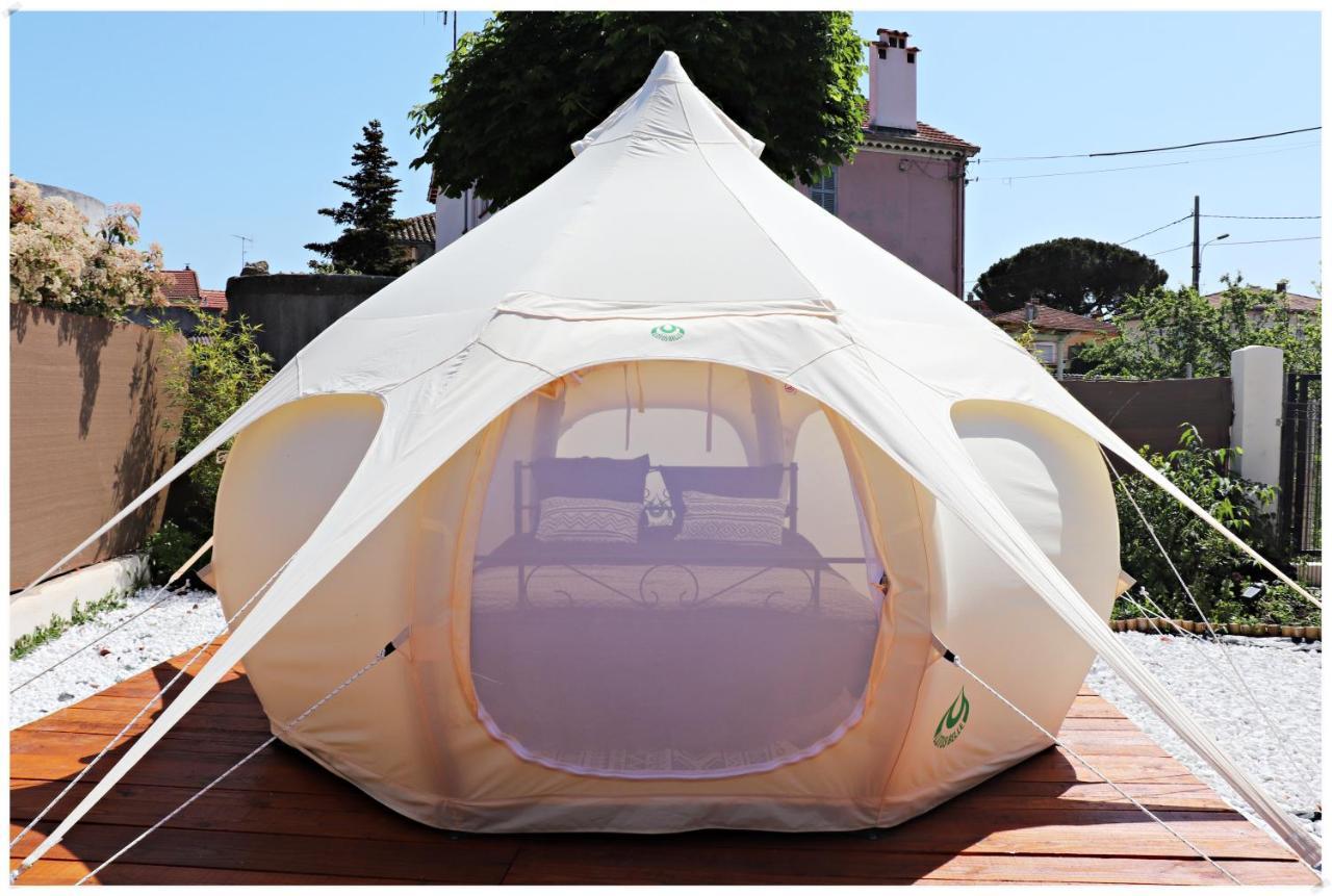 קאן Superbe Glamping Avec Terrasse Privative 5Min Mer מראה חיצוני תמונה